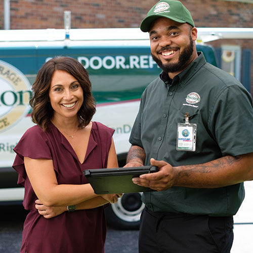GarageDoorTech-PhotosA Our friendly and experienced technicians can go over our financing options with you.