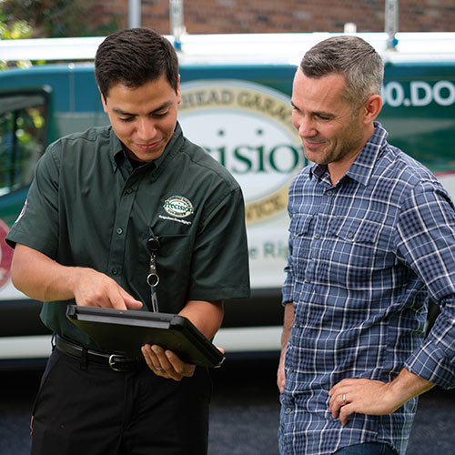 To get an idea of what a garage door service will cost, a professional technician will come out to your home and give you an estimate.